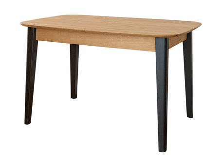 Stół rozkładany prostokątny 120cm z czarnymi nogami dębowy Orbetello Katmandu KULSR120_45C