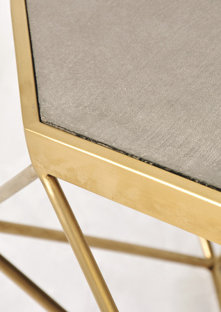 Stolik kawowy złote nogi romb Glamour GL1714