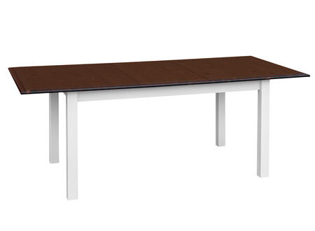 Stół sosnowy Belluno Elegante biały-orzech  Katmandu PL022B/O