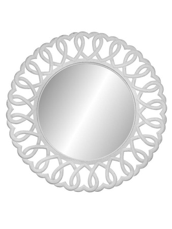Lustro okrągłe białe Rimini White RIW055