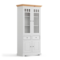 Witryna 2d biała - naturalna sosna Belluno Elegante Katmandu PL015B/P