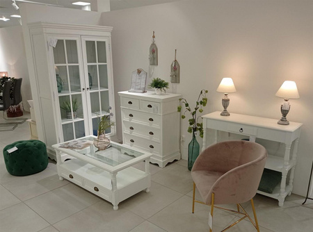 Komoda biała rustykalna z szufladami Latina LA013