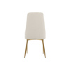 Krzesło tapicerowane jasne złote nogi Modig M4-10