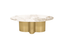 Stolik kawowy okrągły złoty Modig M59