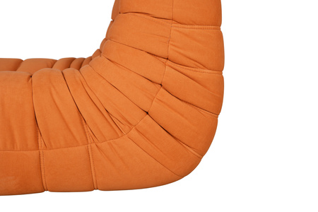 Fotel pomarańczowy pufa Nua N23-19