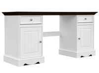 Biurko sosnowe Belluno Elegante biały orzech  Katmandu PL023B/O
