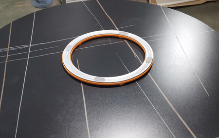 Stół okrągły w nowoczesnym stylu czarny 120cm Modig M21