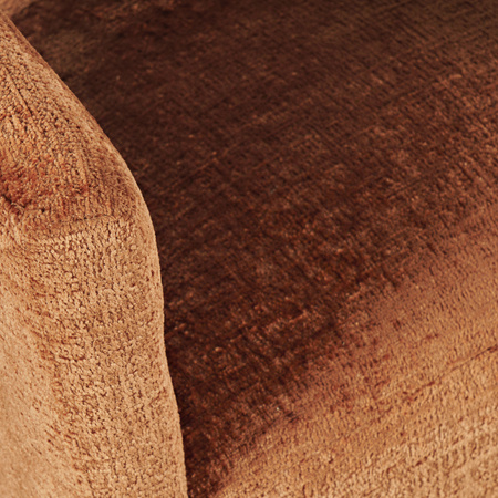 Krzesło tapicerowane brązowe Leith LET71C