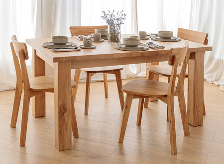 Rozkładany stół dębowy Lanciano 160x90 Katmandu LANCIANO160X90