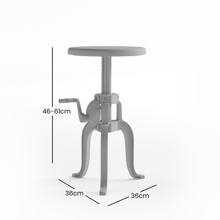 Stolik w minimalistycznym stylu Avola AV1730-63 naturalne drewno nogi czarne stalowe