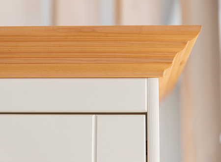Komoda 3.3 biała - naturalna sosna Belluno Elegante Katmandu PL002B/P