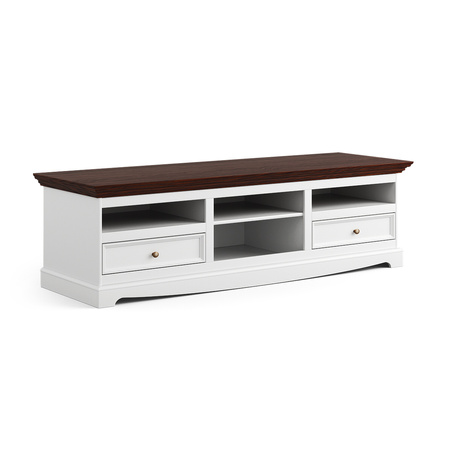 Komoda TV duża Belluno Elegante biała/orzech  Katmandu PL010B/O