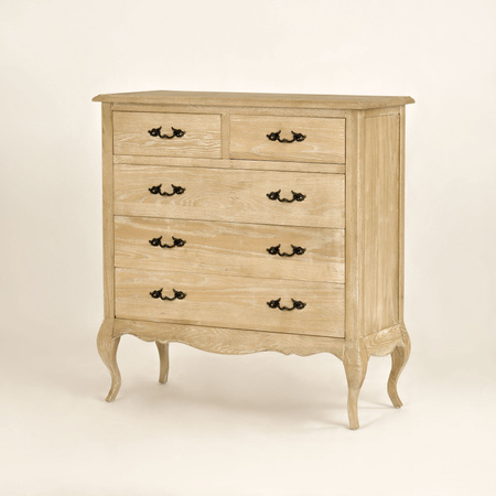Komoda drewniana stylizowana z szufladami do salonu sypialni Venezia Oak VEO874