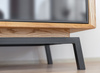 Szafka RTV 2.1 dębowa ze szkłem średnia Modern Loft Katmandu PLMOL08S