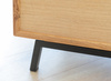 Szafka RTV 2.1 dębowa ze szkłem średnia Modern Loft Katmandu PLMOL08S
