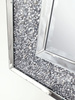 Lustro Prato 80/120cm w stylu glamour z ramą z kryształków o geometrycznym wzorze XJ003