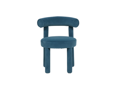 Krzesło tapicerowane niebieskie Leith LET77B