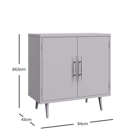 Komoda drewniana dwudrzwiowa w stylu retro do salonu sypialni Avola AV2297-33