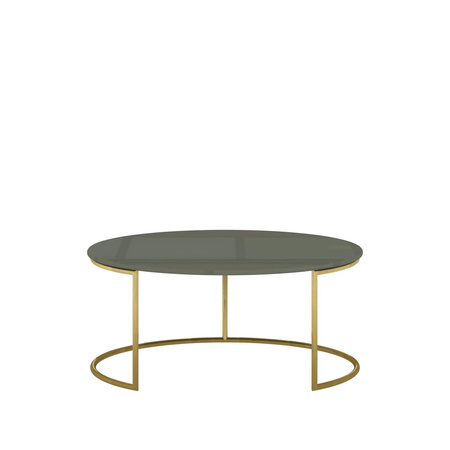 Stolik kawowy okrągły złote nogi Rose Hill RH07