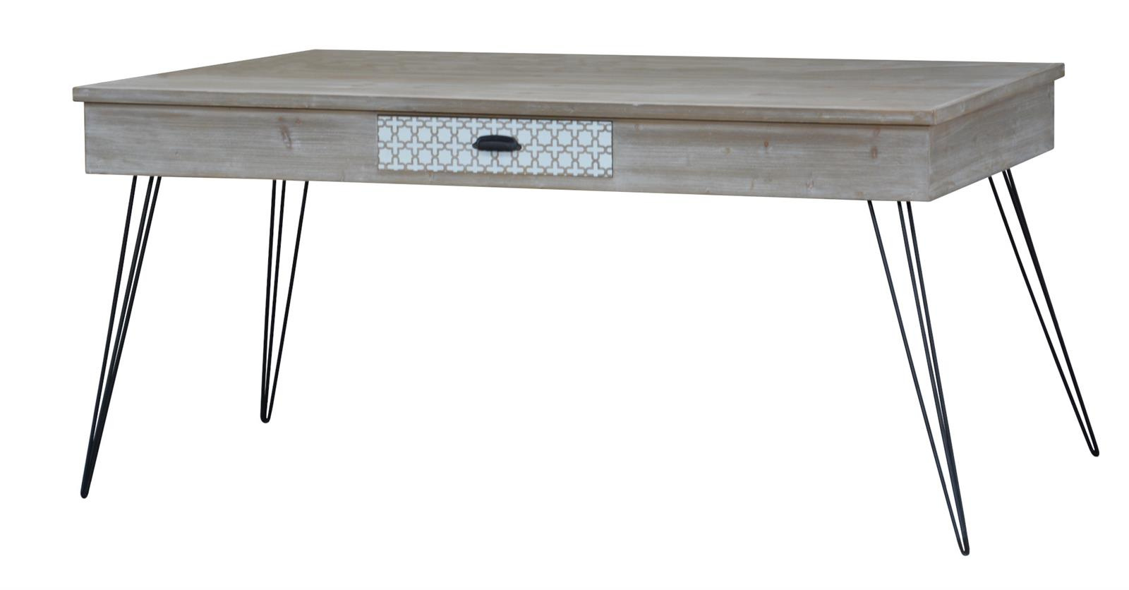 Stół drewniany w stylu retro do jadalni Loano LO029 163cm
