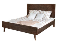 Łóżko do sypialni drewniane w stylu vintage boho Ashton ASTK01 powierzchnia spania 180cm
