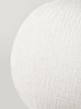 Poduszka ozdobna kula welur biała polyester Leith LET76W