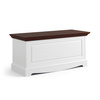Skrzynia sosnowa Belluno Elegante biała-orzech Katmandu PL038B/O