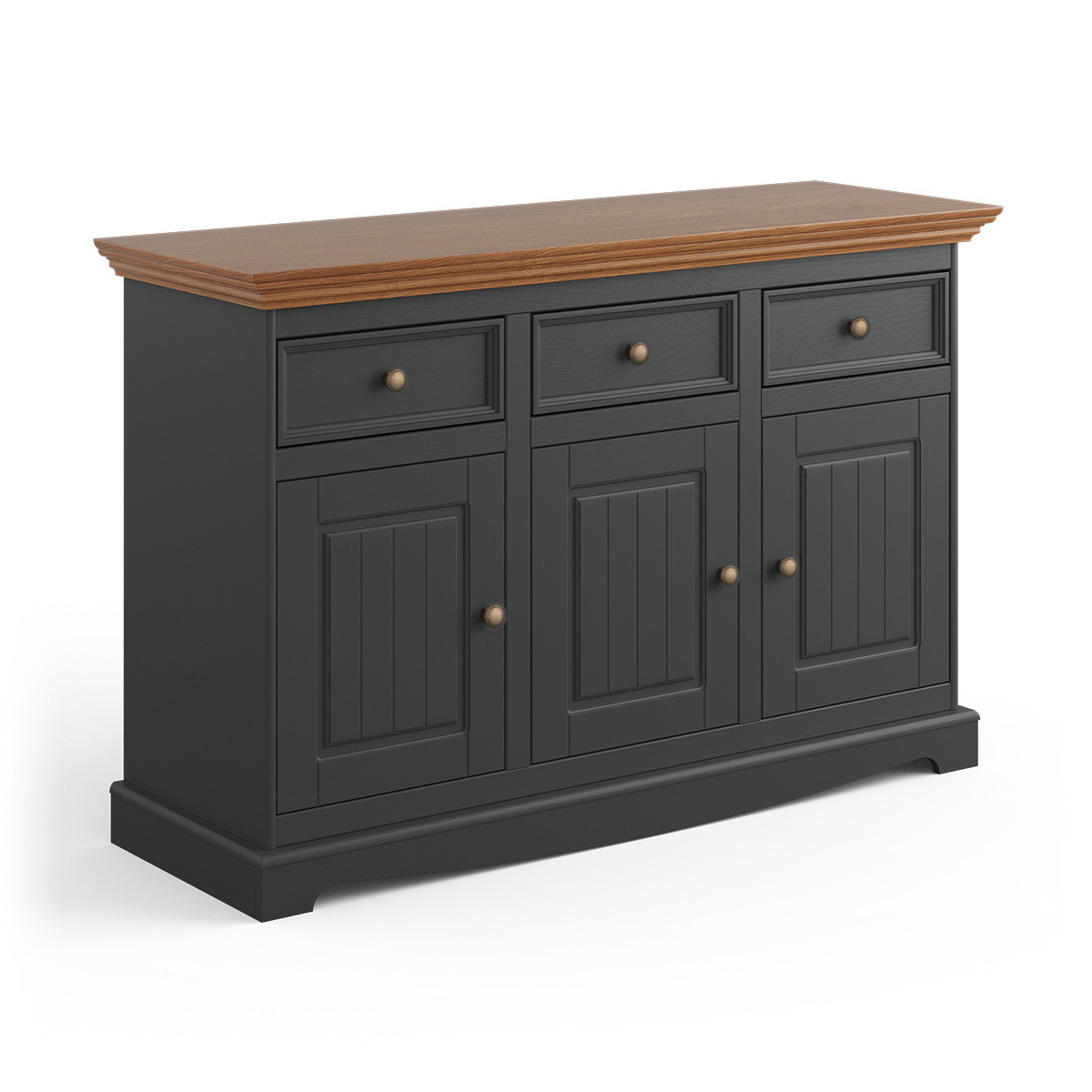Komoda 3.3 grafit - dąb Belluno Elegante Katmandu PL002G/D