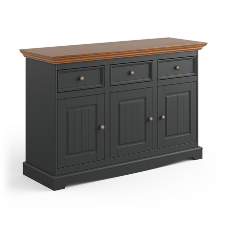 Komoda 3.3 grafit - dąb Belluno Elegante Katmandu PL002G/D