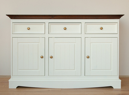 Komoda Belluno Elegante 3.3 biała / orzechowy Katmandu PL002B/O