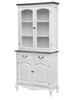 Kredens biały z szklaną witryną Rimini White RIW01