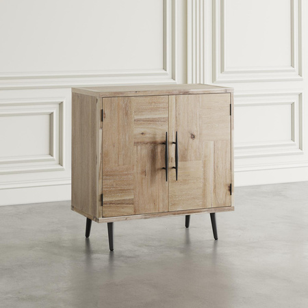 Komoda drewniana dwudrzwiowa w stylu retro do salonu sypialni Avola AV2297-33
