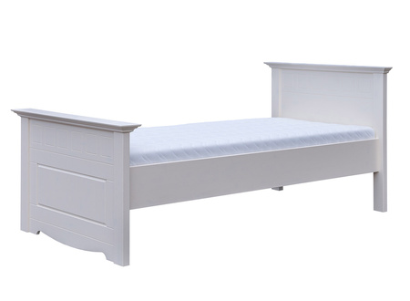 Łóżko białe z drewna Belluno Elegante 90cm Katmandu PL039B