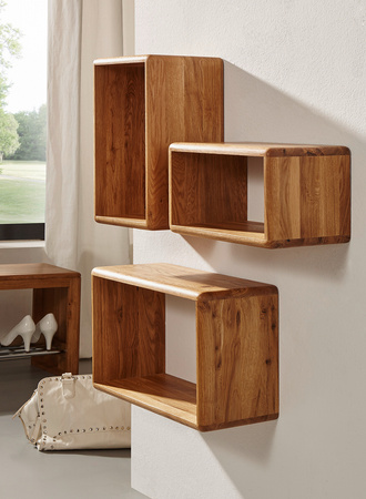 Gialo - 3 półki ścienne dębowe Katmandu 2SGIA09