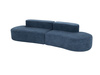 Sofa wypoczynkowa w nowoczesnym designerskim stylu tapicerowana niebieska Nua N75-8