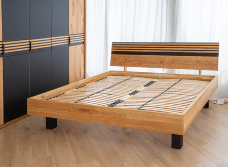 Łóżko dębowe 200 cm Ravello Katmandu ZIRAV200x200