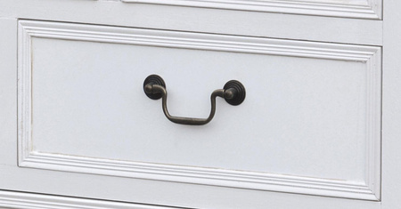 Kredens biały z szklaną witryną Rimini White RIW01