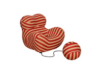 Fotel z podnóżkiem Nua N31-11