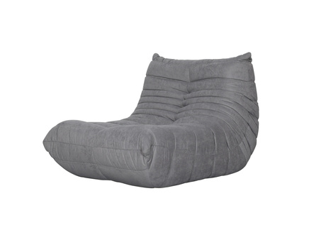 Fotel tapicerowany pufa szary Nua N23-11