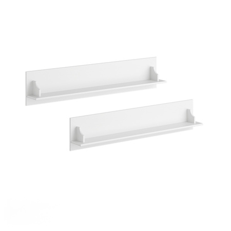 Półki sosnowe 2szt. Belluno Elegante białe  Katmandu PL008B