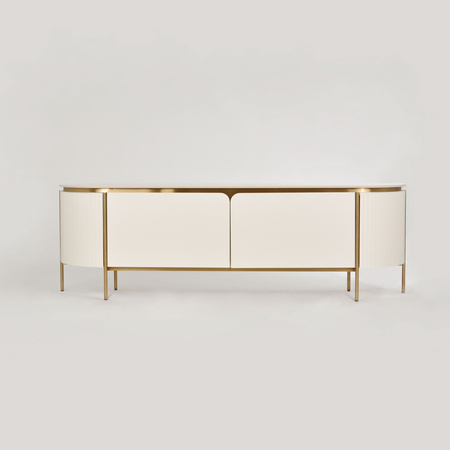 Komoda szafka RTV kremowa złota Stilig ST120