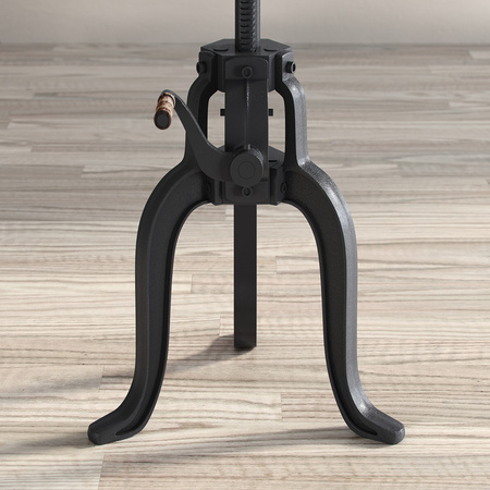 Stolik w minimalistycznym stylu Avola AV1730-63 naturalne drewno nogi czarne stalowe
