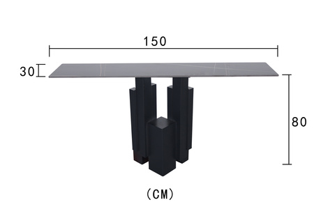 Konsola w nowoczesnym stylu czarna 150cm Modig M20-150