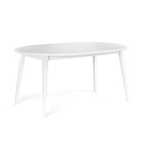 Stół okrągły rozkładany 110+50 cm Belluno Elegante biały Katmandu PL041B_50