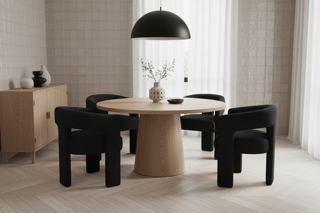 Krzesło tapicerowane Leith LET71BLK