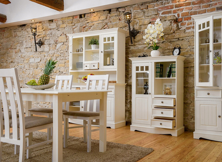 Witrynka biała 1.3 Belluno Elegante  Katmandu PL017B