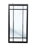 Lustro Brooklyn 140/70cm w stylu loft okienne z czarnymi szprosami i stalową ramą AHS19103XM