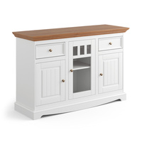 Komoda Belluno Elegante 3D biała / dąb Katmandu PL001B/D