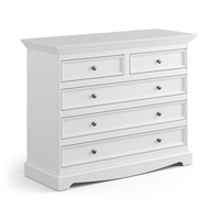 Komoda biała 5 szuflad Belluno Elegante Katmandu PL005B