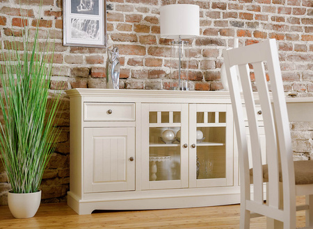 Komoda Belluno Elegante 4D biała Katmandu PL003B